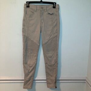 American Eagle Outfitters Gray Hi-Rise Jeggings Size 4